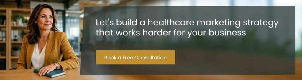 Book a consultation with healthtech marketing